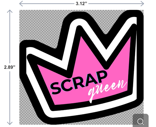 Scrap Queen Sticker
