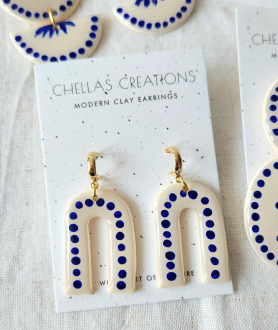 Hoop Arch Dangle Earrings | Chellas Creations