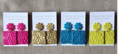Floral Papel Picado Earrings | Chellas Creations