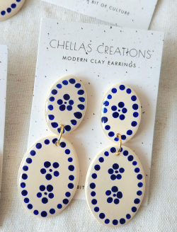 Double Oval Earrings | Chellas Creations