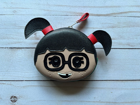 Mexican La Chilindrina  Kawaii Faux Leather Coin Purse