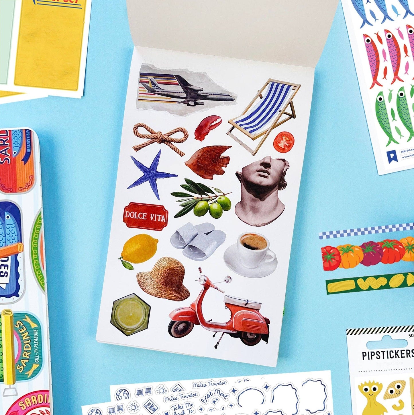Pipsticks La Dolce Vita Junk Journal Sticker Book Volume 5