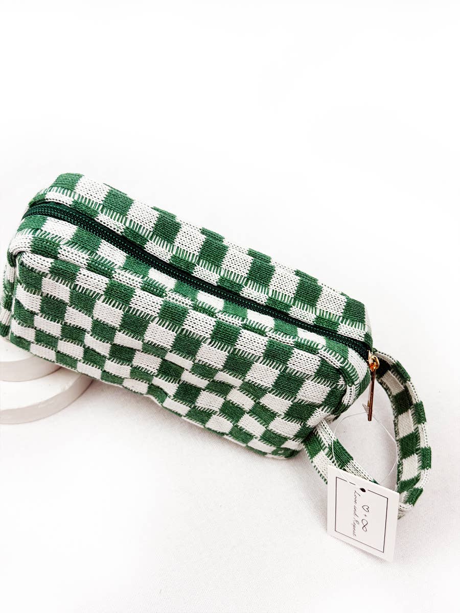 Checkered Pencil Pouch
