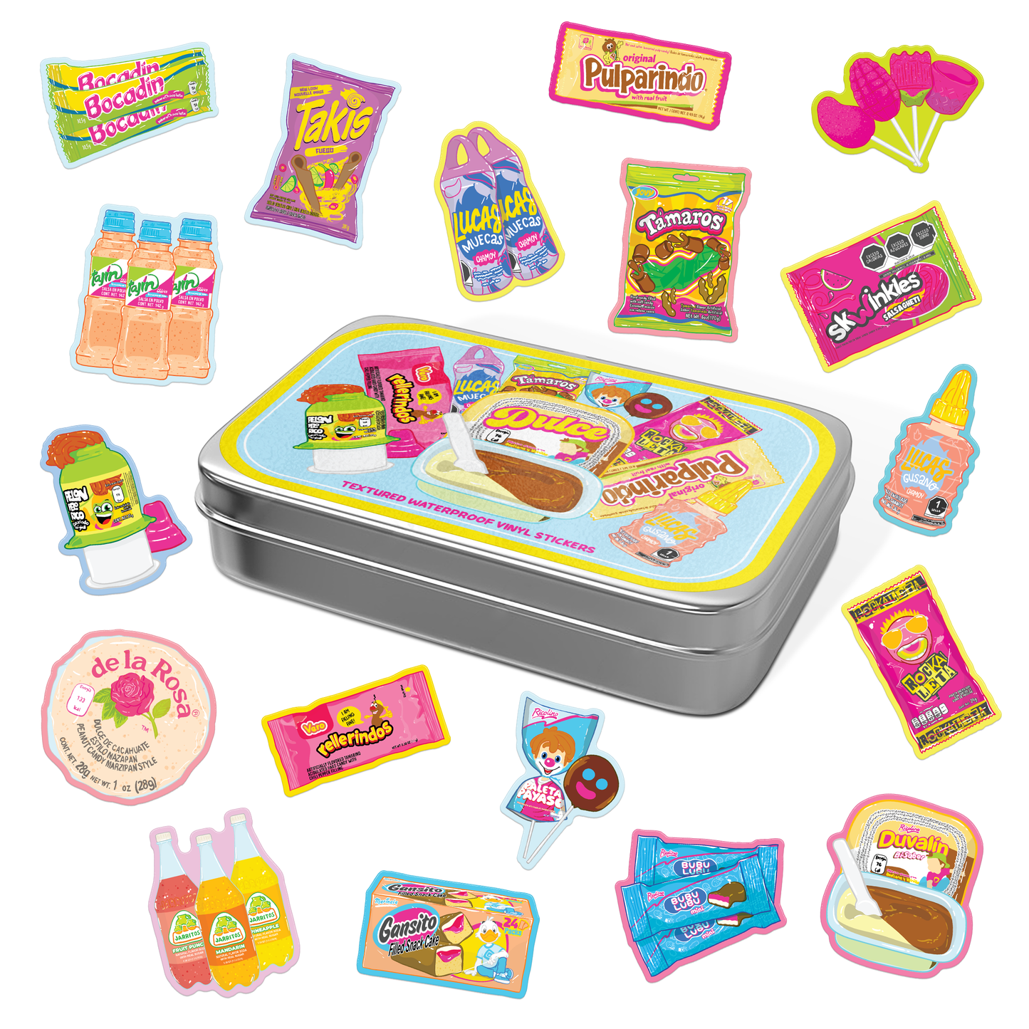 Dulce Market Stickers Tin Can