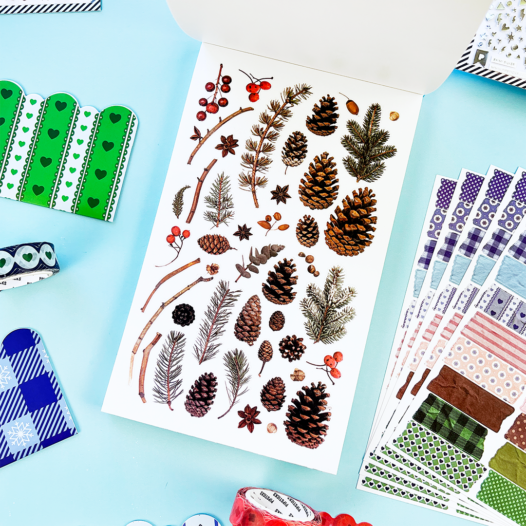 Pipsticks Winter Whimsy Junk Journal Sticker Book