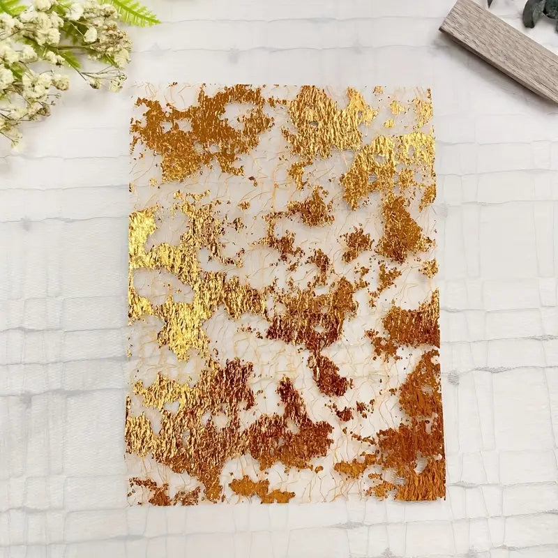 Metallic Foil Lace Gauze