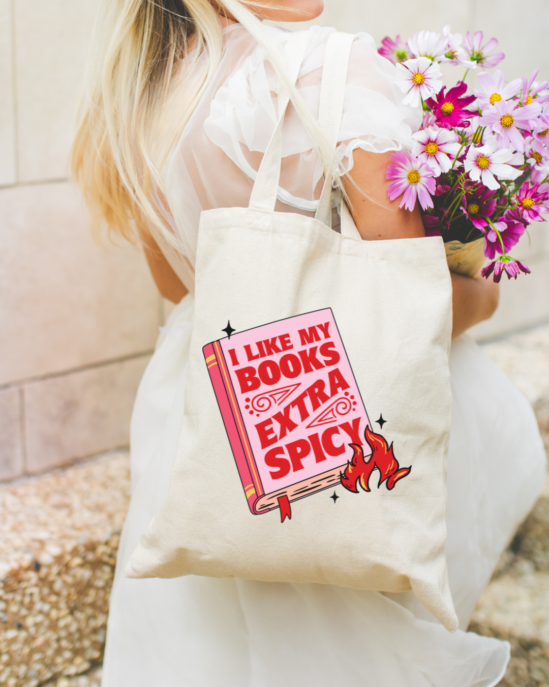 I like my Books Extra Spicy Tote Bag