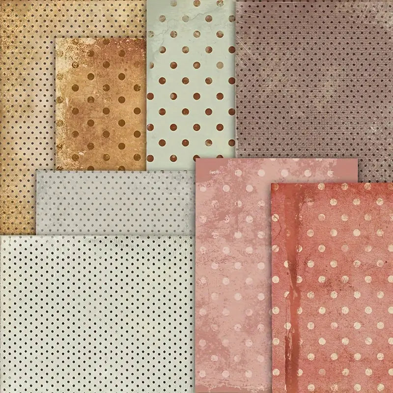 Vintage Polka Dot Charm Papers