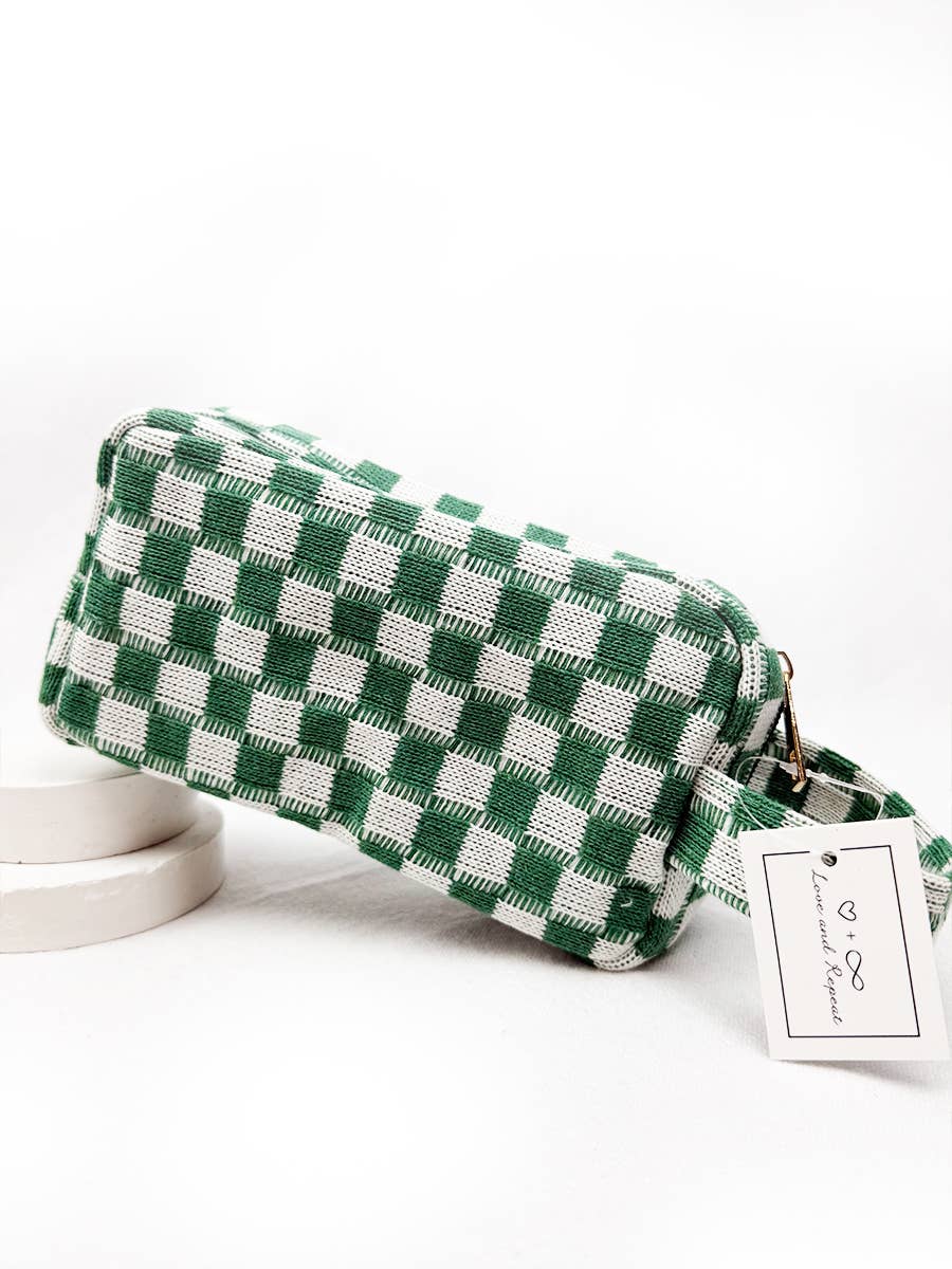 Checkered Pencil Pouch