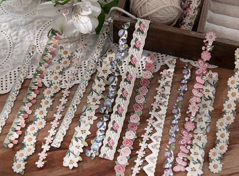 Mocard Embroidery Washi Tape Stickers