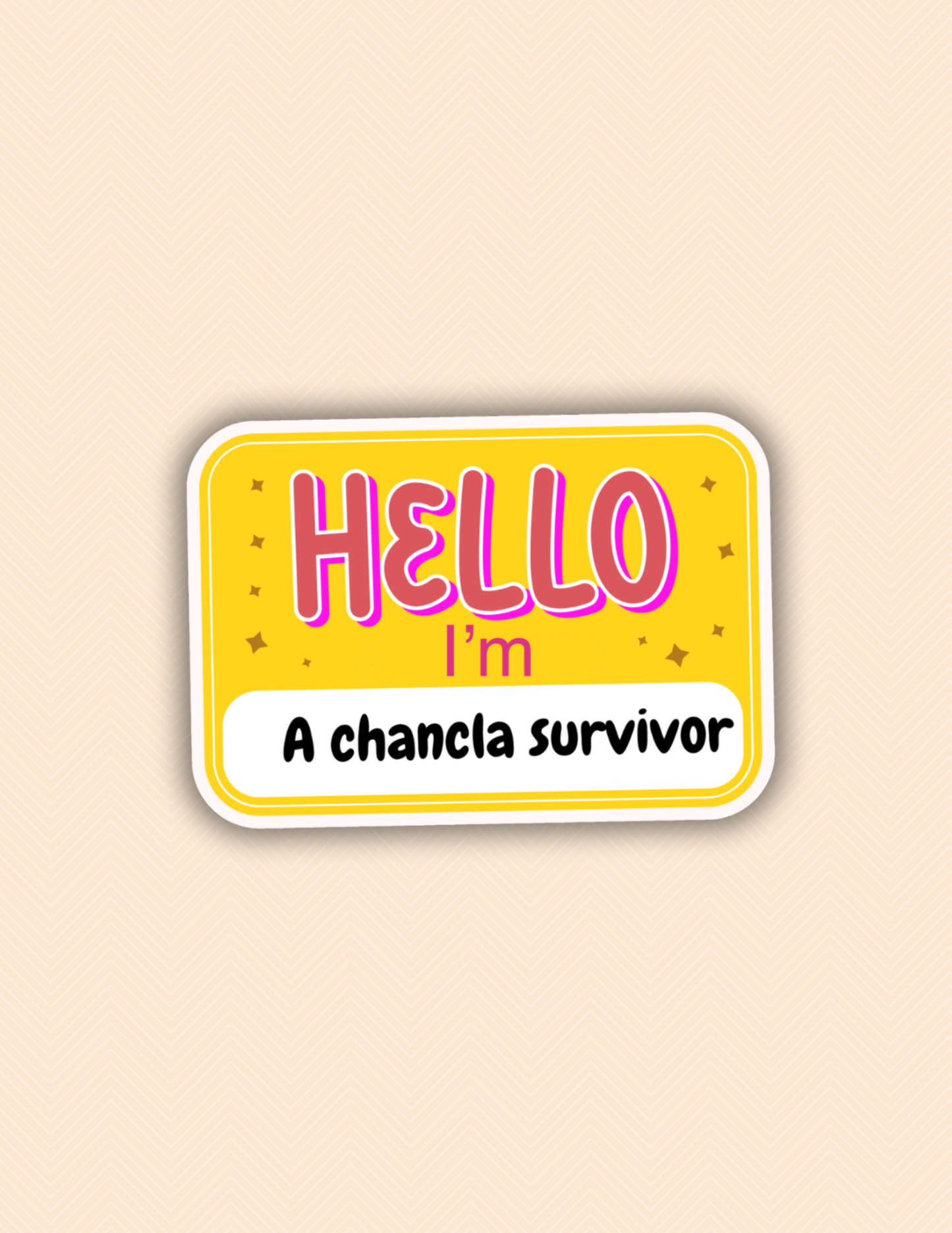 Chancla survivor funny latina sticker,laptop decals