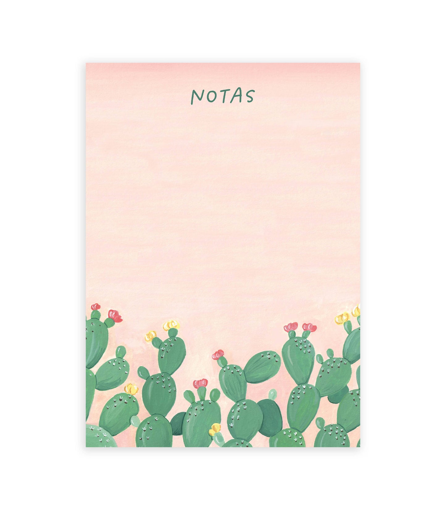 Notas Nopales Notepad |  Spanish Desk Notepad