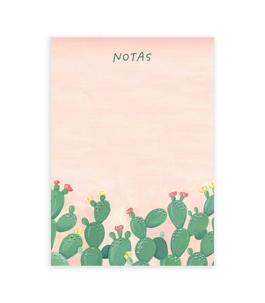 Notas Nopales Notepad |  Spanish Desk Notepad