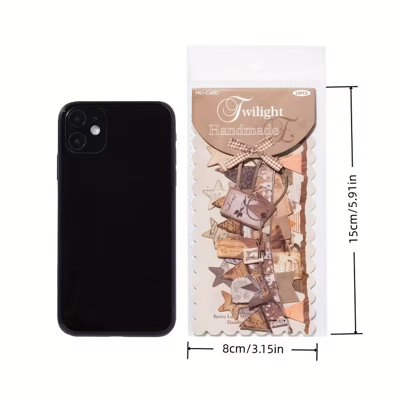 MO CARD Banner Die Cut Stickers