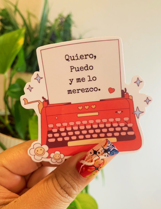 Latina water resistant sticker, laptop decal, water bottle