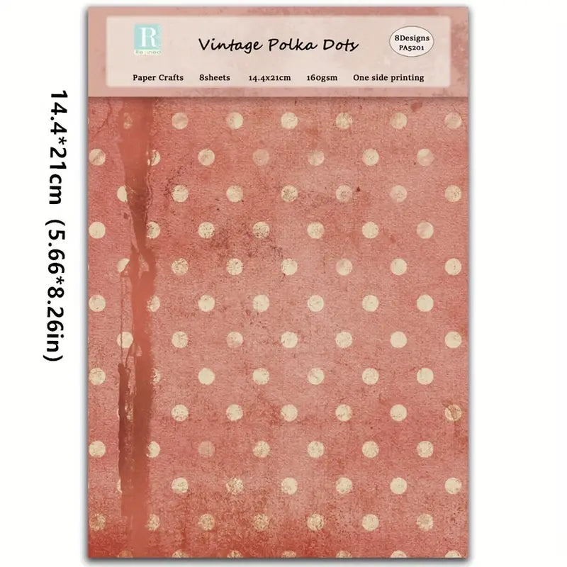 Vintage Polka Dot Charm Papers
