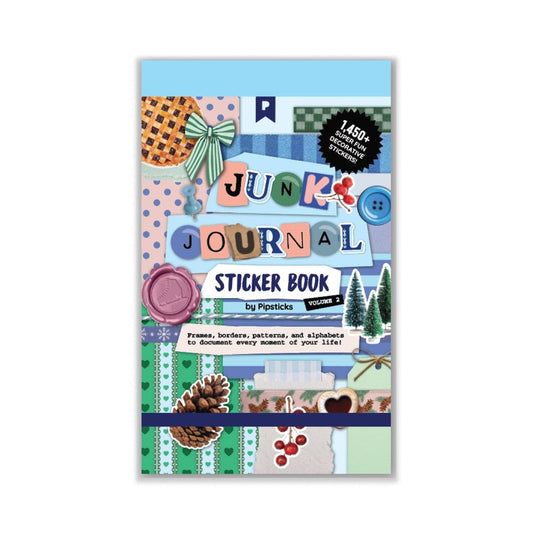 Pipsticks Winter Whimsy Junk Journal Sticker Book