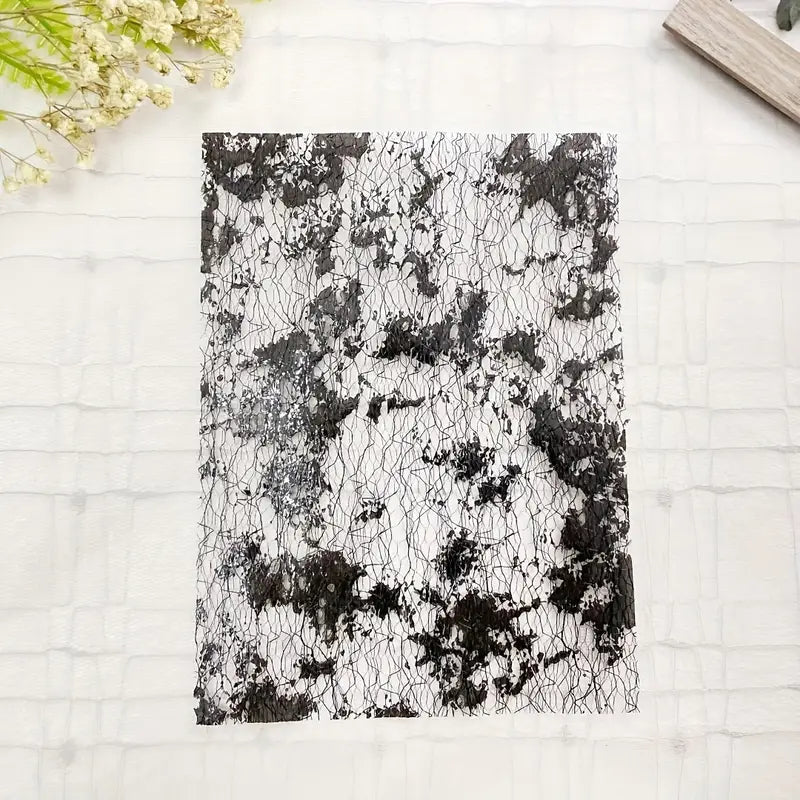 Metallic Foil Lace Gauze