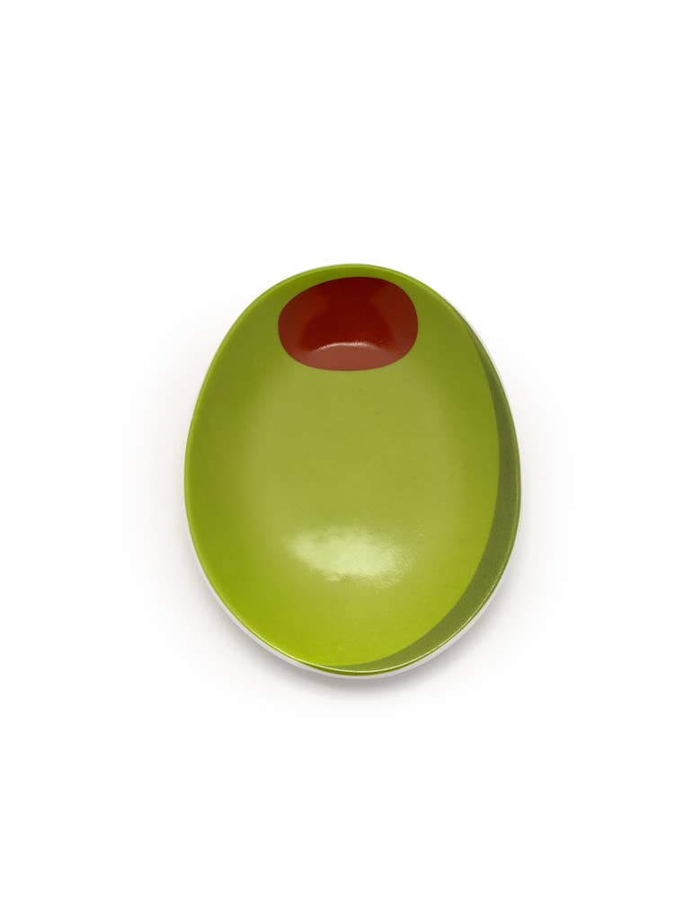 Ceramic Trinket & Jewelry Tray / Dish - Green Olive