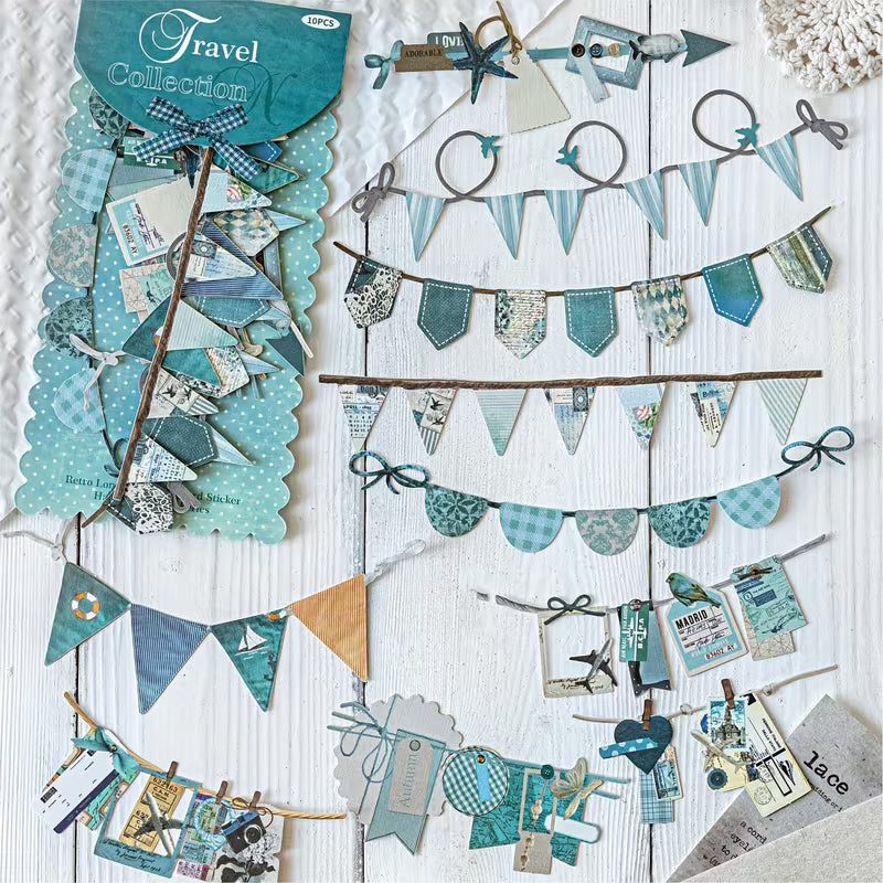 MO CARD Banner Die Cut Stickers