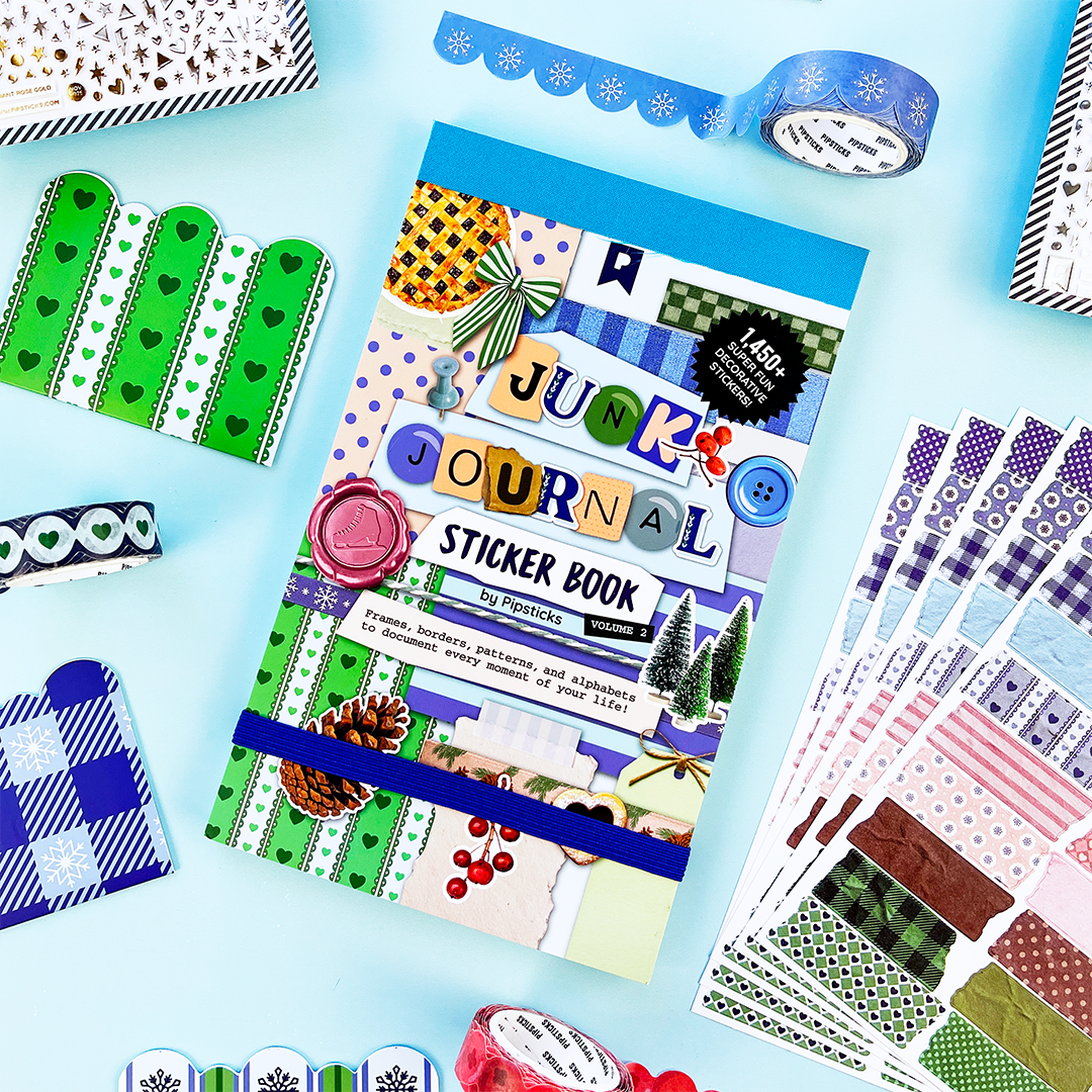 Pipsticks Winter Whimsy Junk Journal Sticker Book