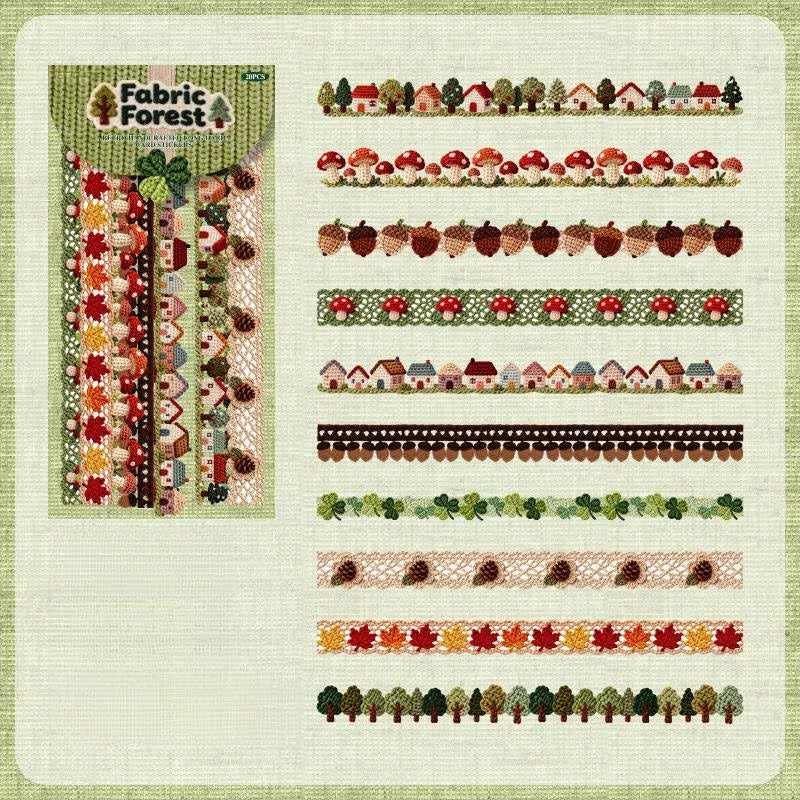 Mocard Embroidery Washi Tape Stickers