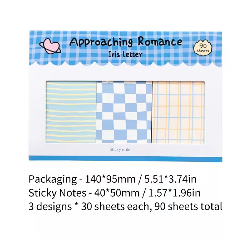 Approaching Romance | Cute Pastel Sticky Notes