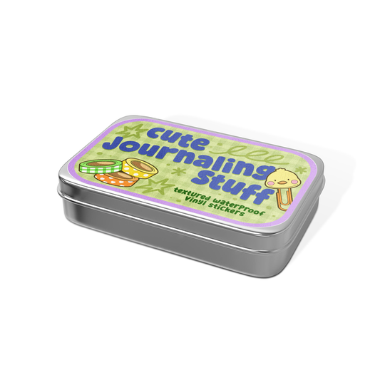 Cute Journaling Stuff Tin Can