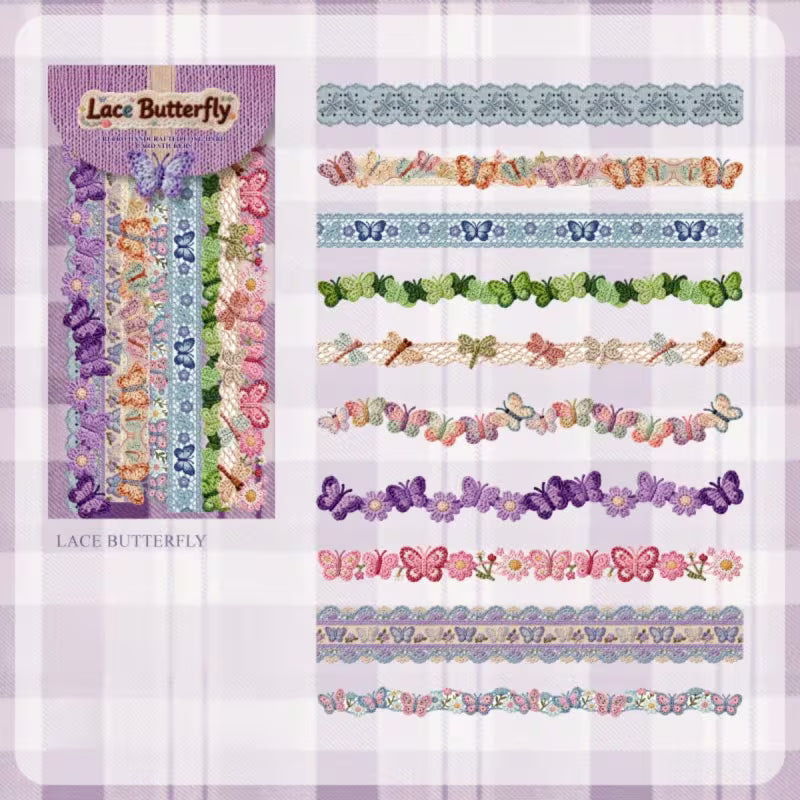 Mocard Embroidery Washi Tape Stickers