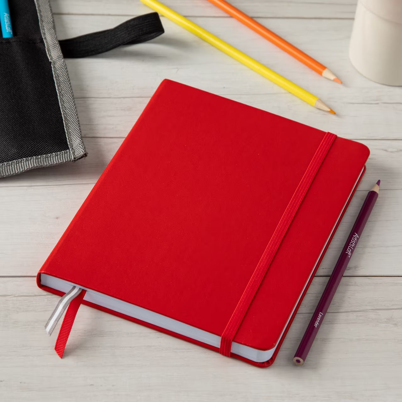 6"x8" Dot Journal, Red, 192 Pages