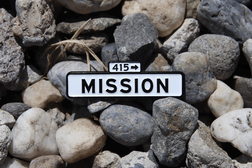 San Francisco Street Sign Mission Enamel Pin